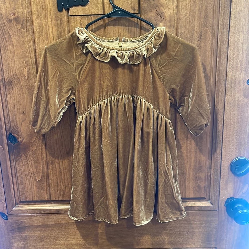 Velvet brown dress. Like new. Worn once